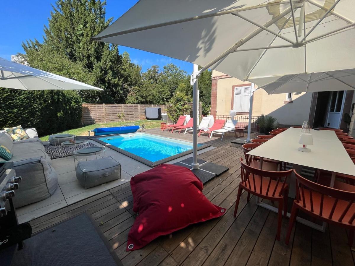 Gite Villa Avril Piscine- Jacuzzi- Sauna - 15 Pers-Proche Europapark Sélestat Exterior foto
